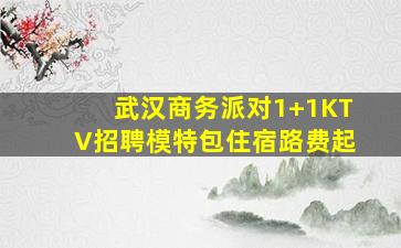 武汉商务派对1+1KTV招聘模特包住宿路费起
